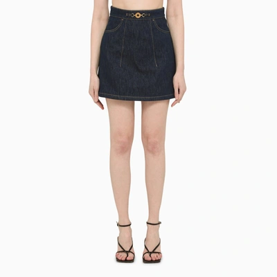 Shop Patou Blue Denim Miniskirt