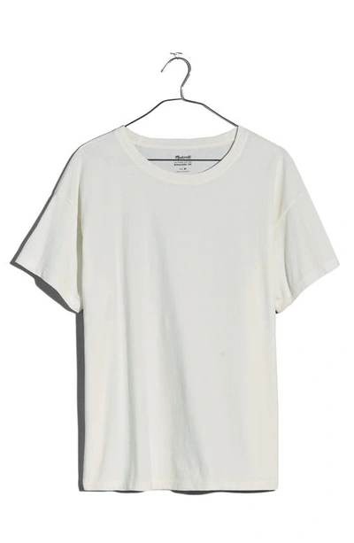 Shop Madewell Softfade Oversize Cotton T-shirt In Lighthouse