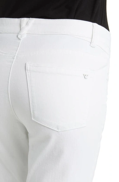 Shop Wit & Wisdom 'ab'solution Raw Hem High Waist Crop Slim Jeans In Optic White