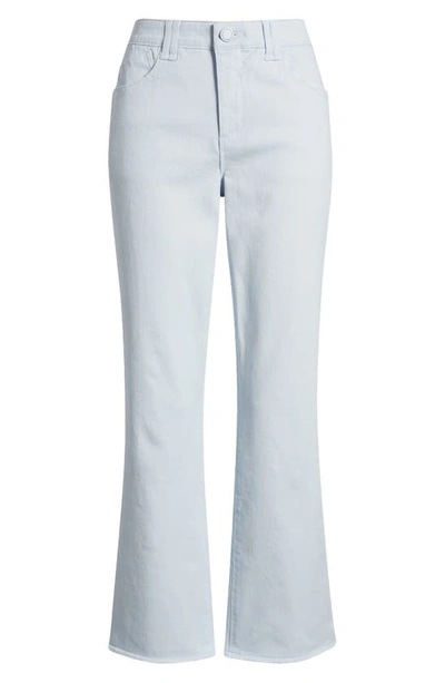 Wit & Wisdom Tatum 'ab'solution Frayed High Waist Ankle Flare Jeans In Icy Blue