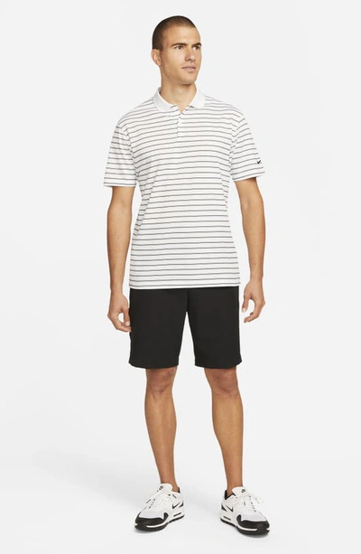 Shop Nike Victory Dri-fit Short Sleeve Polo In White/ Black
