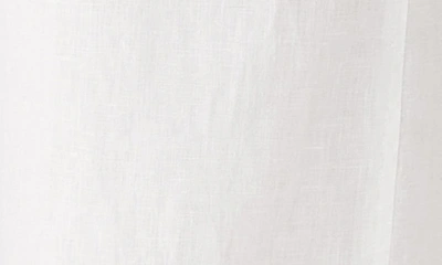 Eileen Fisher Straight-leg Cropped Linen Trousers In White