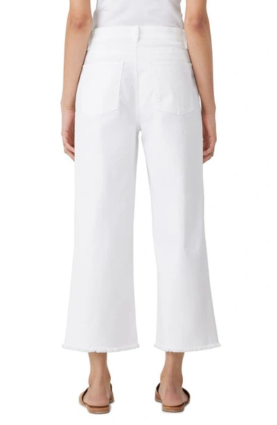 Shop Eileen Fisher Crop Wide Leg Jeans In White
