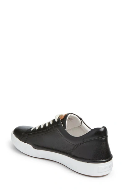 Josef Seibel Womens Lace-up Leather Casual And Fashion Sneakers In Black