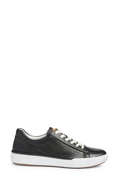 Josef Seibel Womens Lace-up Leather Casual And Fashion Sneakers In Black