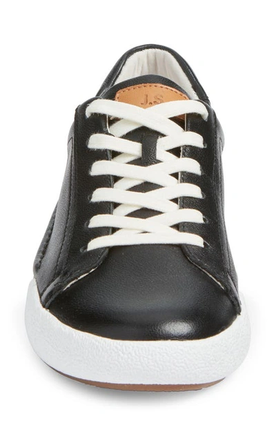 Josef Seibel Womens Lace-up Leather Casual And Fashion Sneakers In Black
