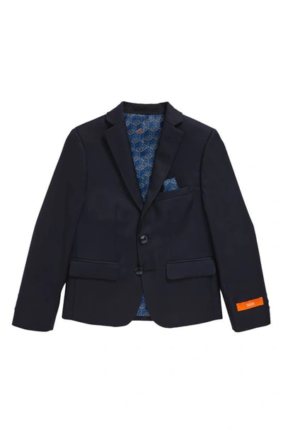 Shop Tallia Kids' Solid Sport Coat In Navy