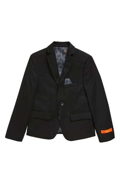 Shop Tallia Kids' Solid Sport Coat In Black