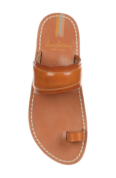 Shop Sam Edelman Margit Toe Loop Sandal In Natural Custom/ Saddle