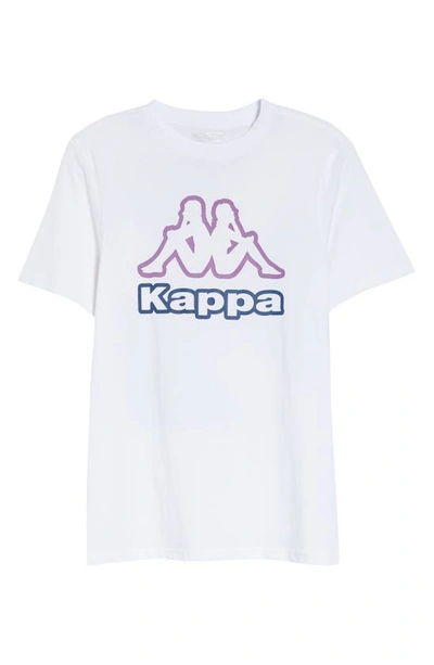 Kappa Logo White/white ModeSens Graphic Cotton | Tee In Gart