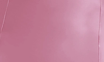 Alfred Sung Off The Shoulder Ruffle Satin Trumpet Gown In Powder Pink