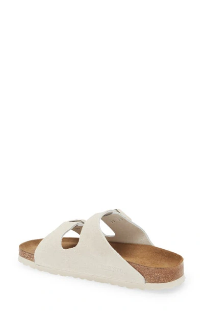 Shop Birkenstock Arizona Soft Footbed Sandal In Antique White