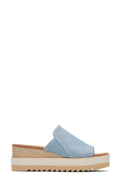 Shop Toms Diana Mule Sandal In Light/ Pastel Blue