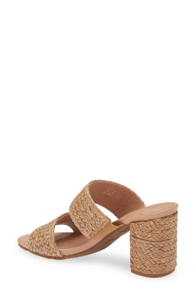 Chocolat Blu Calissa Raffia Slide Sandal In Natural Raffia