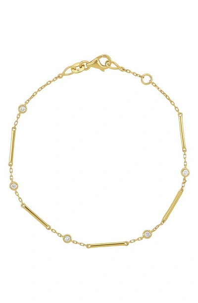 Shop Bony Levy Aviva Diamond Station Bracelet In 18k Yellow Gold