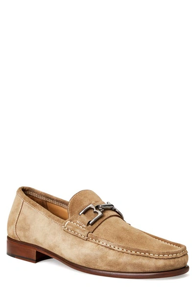 Shop Bruno Magli Trieste Bit Loafer In Taupe Suede