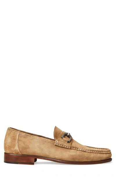 Shop Bruno Magli Trieste Bit Loafer In Taupe Suede