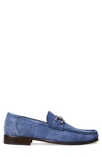 Shop Bruno Magli Trieste Bit Loafer In Light Blue Suede