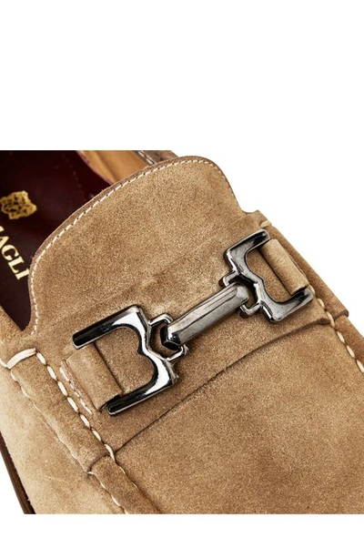 Bruno Magli Trieste Bit Loafer In Taupe Suede