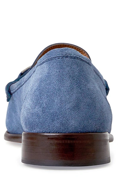 Shop Bruno Magli Trieste Bit Loafer In Light Blue Suede