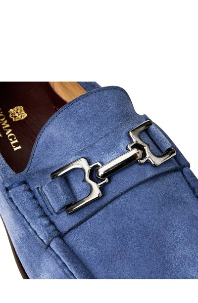 Bruno Magli Trieste Loafer In Light Blue Suede