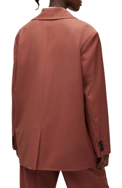 Allsaints Corin Miro Blazer In Sandstone Pink