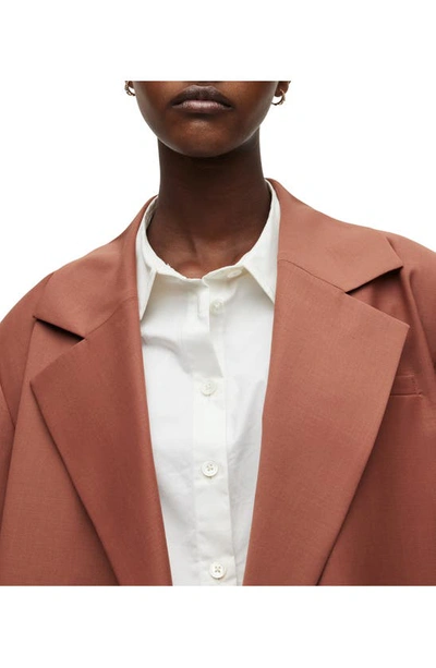 Allsaints Corin Miro Blazer In Sandstone Pink
