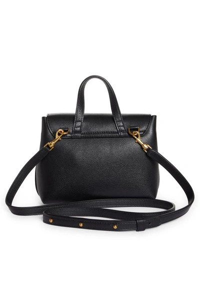 Shop Mansur Gavriel Mini Soft Lady Leather Bag In Black