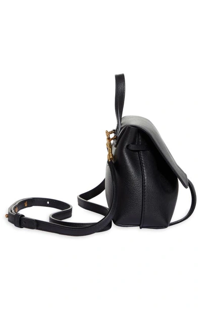 Shop Mansur Gavriel Mini Soft Lady Leather Bag In Black