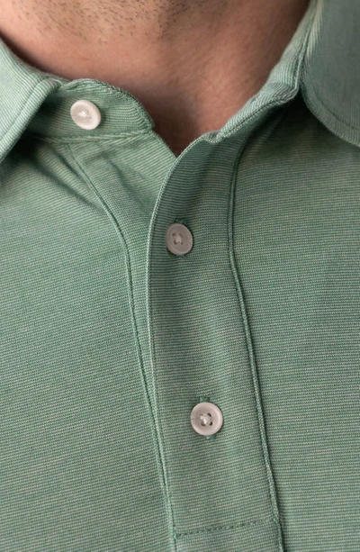 Devil-dog Dungarees Jersey Polo In Melange Farmer Sage