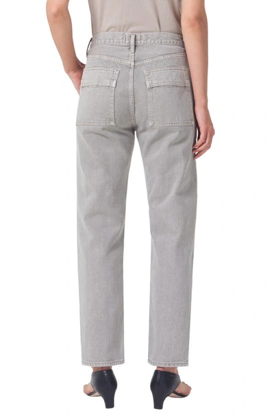 Shop Agolde Cooper Relaxed Cargo Organic Cotton Jeans In Drab (dark Khaki)