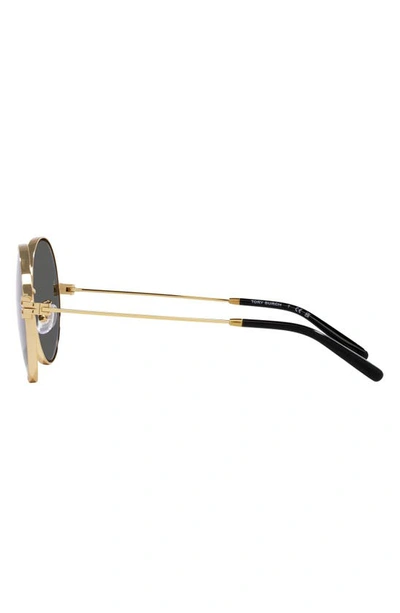 Tory Burch 54mm Round Sunglasses In Gold