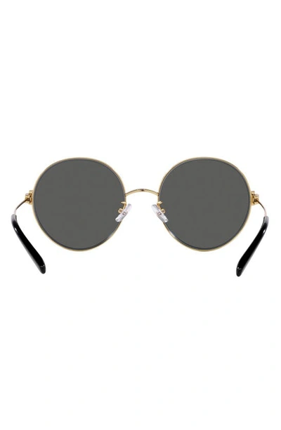 Shop Tory Burch 54mm Round Sunglasses In Gold