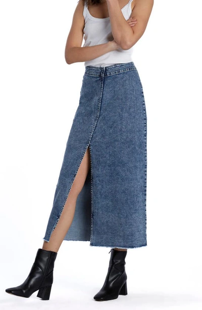WASH LAB DENIM WASH LAB DENIM SIDE HUSTLE DENIM SKIRT 
