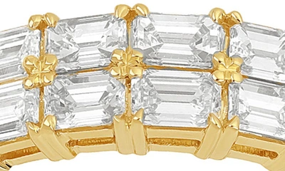 Shop Bony Levy Varda Two-row Diamond Ring In 18k Yellow Gold