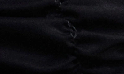 Mango Ruffle Ruched Minidess In Black