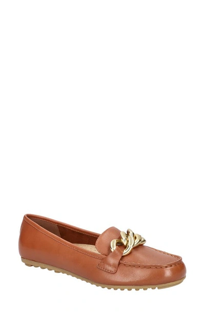 Shop Bella Vita Cullen Driving Loafer In Dark Tan Leather