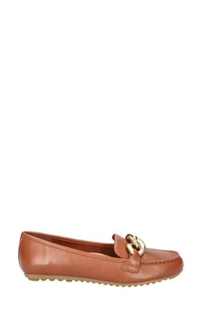 Shop Bella Vita Cullen Driving Loafer In Dark Tan Leather