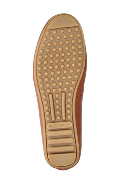 Shop Bella Vita Cullen Driving Loafer In Dark Tan Leather