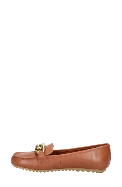 Shop Bella Vita Cullen Driving Loafer In Dark Tan Leather