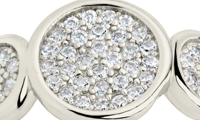 Shop Sterling Forever Amy Pavé Ring In Silver