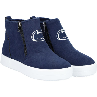 Shop Foco Penn State Nittany Lions Wedge Sneakers In Navy