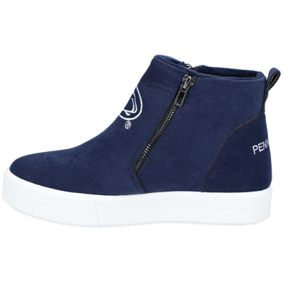 Shop Foco Penn State Nittany Lions Wedge Sneakers In Navy