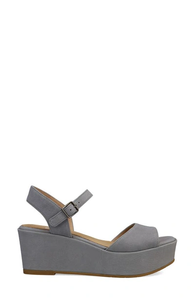 Eileen Fisher Mime Platform Sandal In Pale Sky