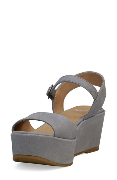 Eileen Fisher Mime Platform Sandal In Pale Sky