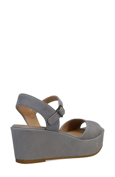Eileen Fisher Mime Platform Sandal In Pale Sky
