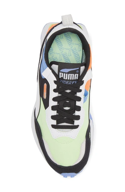 Shop Puma Kids' Rider Future Vintage Sneaker In Elektro Purple-fizzy Lime