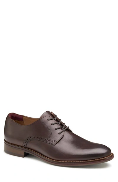 Shop Johnston & Murphy Conard 2.0 Plain Toe Derby In Mahogany