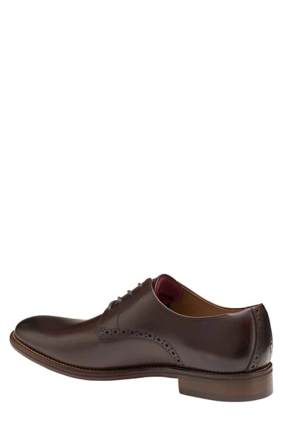 Shop Johnston & Murphy Conard 2.0 Plain Toe Derby In Mahogany