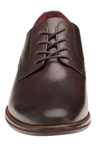 Shop Johnston & Murphy Conard 2.0 Plain Toe Derby In Mahogany